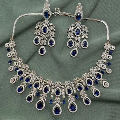 Pratima Jewellers Elite Fusion Jewellery Sets Blue