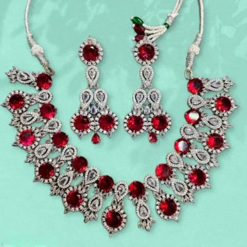 Pratima Jewellers Shimmering Colorful Jewellery Set
